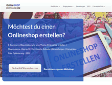 Tablet Screenshot of onlineshoperstellen.com